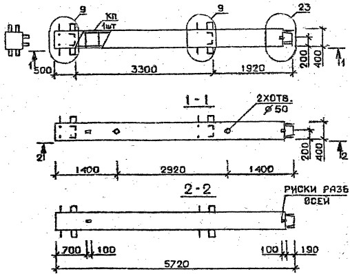 Колонна 3КВ 33.57-5 Серия 1.020.1-2с/89